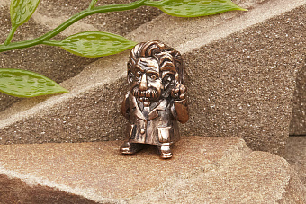 Бусина на темляк Эйнштейн от мастерской Крымская бронза