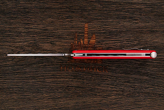 Тренировочный балисонг Böker Balisong trainer, сталь 420, рукоять G10 красный