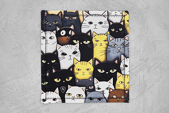 Хэнк EDC платок Ponomarev Forge Котики, 23×23см