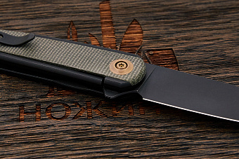 Складной нож We Knife Smooth sentinel, сталь CPM-20CV, рукоять микарта