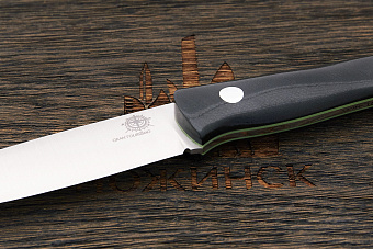 Нож туристический Beaver knife GranTourismo, клинок 105мм, сталь Х12МФ, рукоять микарта чёрная-З