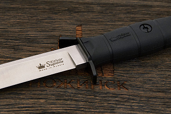 Нож тактический Kizlyar Supreme Vector, клинок 160мм, сталь AUS-8, рукоять кратон чёрный