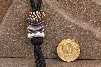 Бусина для темляка Картошка фри (биметалл) от мастерской Братьев Пешковых