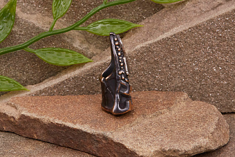 Бусина для темляка Пицца (биметалл) от мастерской Братьев Пешковых