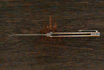 Складной нож Dr. Tech Katana Fold Pro, сталь дамаск/VG-10, рукоять титан