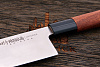 Нож кухонный Samura сантоку 175мм, сталь AUS-8, рукоять дерево - фото №3
