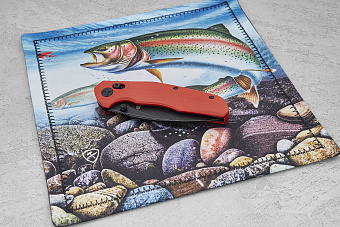 Хэнк EDC платок Ponomarev Forge Форель рыба, 23×23см