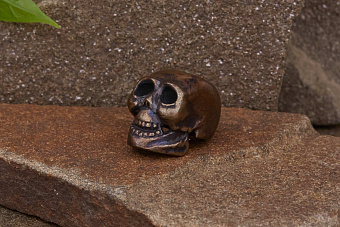 Бусина для темляка Череп-I (бронза) от мастерской Шефера