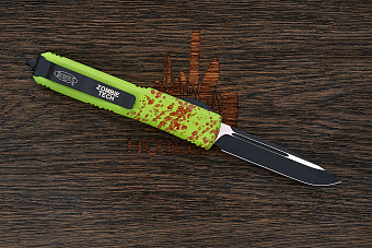 Автоматический складной нож Microtech Zombietech, сталь M390, рукоять алюминий