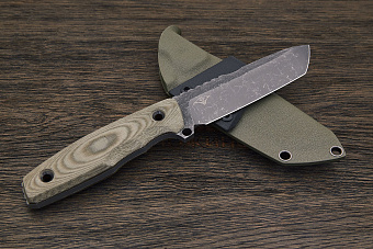 Нож тактический Нож с Котом Тагава, клинок 115мм, сталь VG-10, рукоять микарта