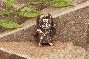 Бусина на темляк Эйнштейн от мастерской Крымская бронза