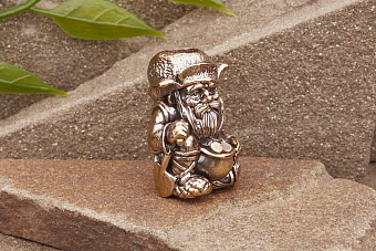 Бусина на темляк Дед Хабар от мастерской Крымская бронза