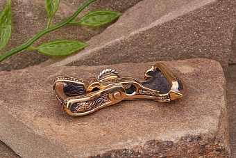 Замок на браслет "Топор плетёнка" 