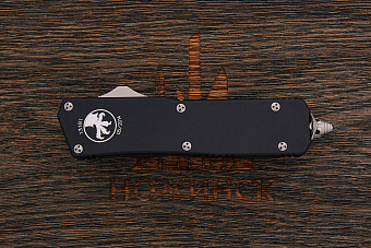 Автоматический складной нож Microtech Scarab executive, сталь Elmax сатин, рукоять алюминий