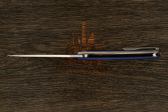 Складной нож Shirogorov knives Quantium Ursus, сталь Cromax PM, рукоять G10 синий