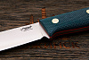 Нож туристический Южный крест Росомаха, клинок 130мм, сталь VG-10, рукоять текстолит изумруд - фото №4