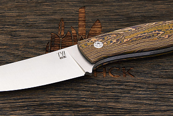 Нож EDC Владимира Толкачева&Ножинск Мини, клинок 95мм, сталь AUS-10, рукоять crazyfiber
