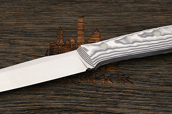 Нож туристический UralEDC, клинок 110мм, сталь Cor-X, рукоять G10 серый