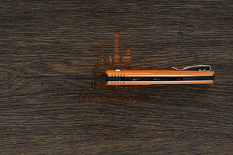 Нож складной Bestech Fin, клинок 90мм, сталь Sandvik 14C28N, рукоять G10 оранжевый