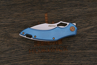 Складной нож Fox Knives Sparrow, сталь 9Cr13, рукоять алюминий голубой