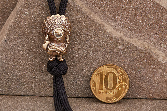 Бусина на темляк ИндиПупс от мастерской Крымская бронза