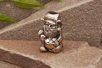 Бусина на темляк Дед Хабар от мастерской Крымская бронза