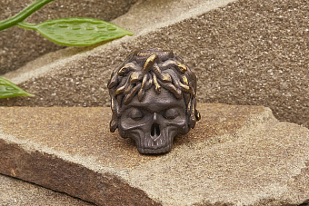 Бусина на темляк «Лаки Медуза» желтая голова