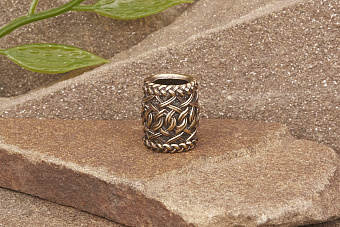 Бусина на темляк Руна Эйваз от мастерской Крымская бронза