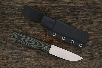 Разделочный нож Owl knife Hoot-F, сталь N690, рукоять G10 черно-оливковый