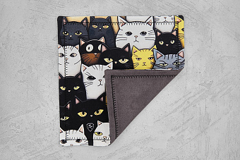 Хэнк EDC платок Ponomarev Forge Котики, 23×23см