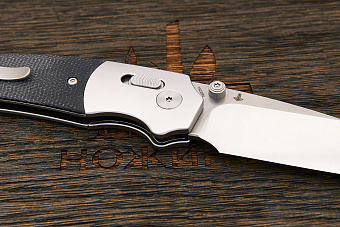 Нож складной QSP Vault, клинок 83мм, сталь Sandvik 14C28N, рукоять микарта/алюминий-WB