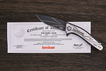Складной нож Kershaw Ruby 40-th Anniversary #0290, сталь ZDP-189, рукоять титан