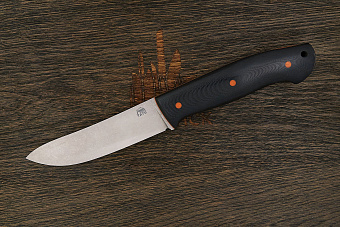 Нож разделочный Мастерской Тать Росомаха, клинок 122мм, сталь K110, рукоять G10 чёрный