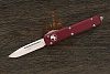 Автоматический складной нож Microtech Ultratech S/E, сталь M390, рукоять алюминий бордовый - фото №1