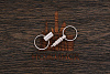Брелок-карабин с двумя кольцами - фото №2