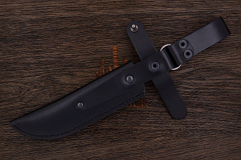 Ножны с фиксирующим хлястиком, для ножей с клинком до 150×35мм, черные