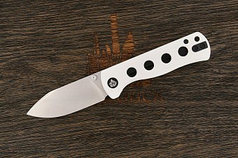 Нож складной QSP Canary Folder, клинок 72мм, сталь Sandvik 14C28N, рукоять G10 белый