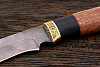 Нож туристический Эльбрус Тайга, клинок 110мм, дамаск - фото №4