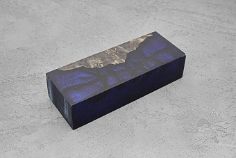 Гибрид из акрила и стабилизированной древесины, блок 131×48×29мм Т14