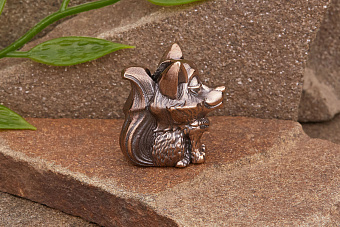 Бусина на темляк Хитрый Лис от мастерской Крымская бронза