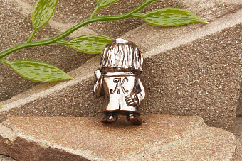 Бусина на темляк Эйнштейн от мастерской Крымская бронза