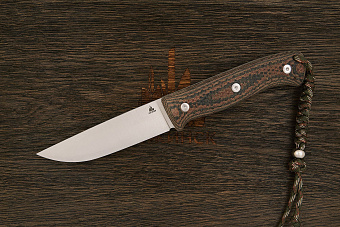 Нож туристический Ножинск-PRO Бушкрафт, клинок 115мм, сталь AR-RPM9, рукоять текстолит