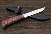 Финский нож Сергея Никитина, сталь ATS-34, рукоять стаб. кап - фото №5