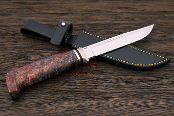 Финский нож Сергея Никитина, сталь ATS-34, рукоять стаб. кап