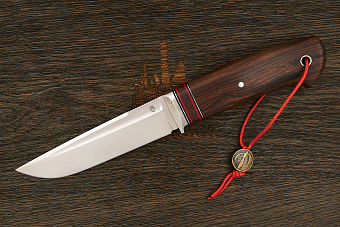 Нож туристический Геннадия Дедюхина Воркер-L, клинок 132мм, сталь M398, рукоять ironwood Т1