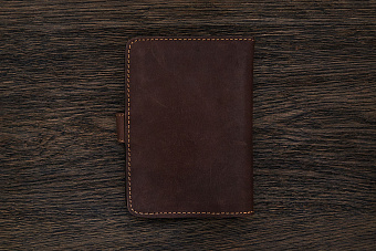 Обложка для паспорта и автодокументов с ножом коричневая