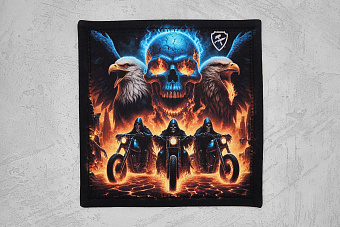 Хэнк EDC платок Ponomarev Forge Призрачные гонщики, 23×23см