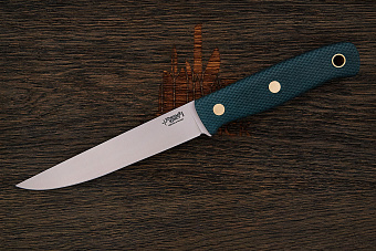 Нож рыбацкий Южный крест Рыбацкий-L, клинок 145мм, сталь N690Co, рукоять текстолит изумруд