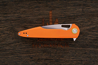 Нож складной Artisan Archaeo, клинок 98мм, сталь D2, рукоять G10 оранжевый