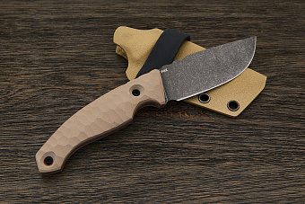 Нож туристический Lizard knives, клинок 95мм, сталь PGK, рукоять G-10 бежевый